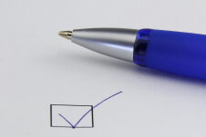 Sinnbild für abgehakt