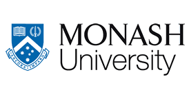 Logo der Monash University in Melborne. Australien.