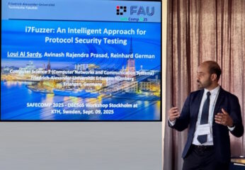 Loui Al Sardy bei Konferenzvortrag auf der Safecomp