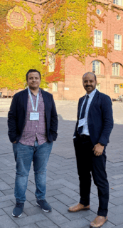 M. Muhammad u. L. Al Sardy vor KTH, Stockholm