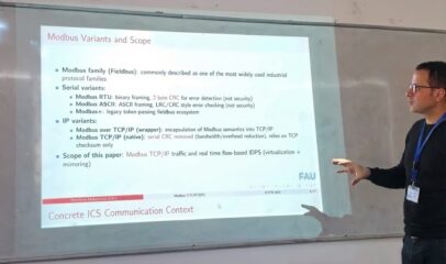 Mamdouh Muhammad während seines Vortrags auf der ICCFN im Dezember 2025